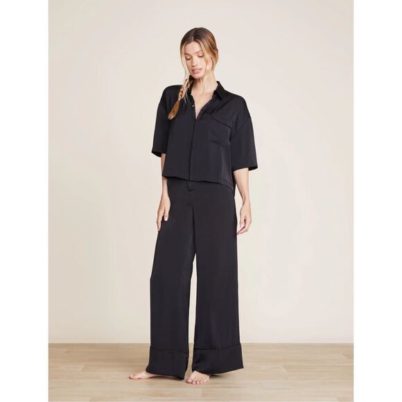 Barefoot Dreams Other - Barefoot Dreams $238 Washed Satin Cropped Dream Pajama Set 1X NEW